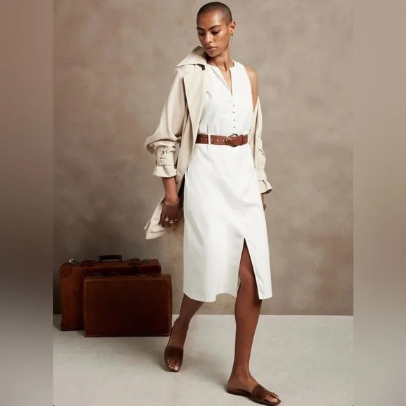 black linen pinafore dress Linen Pinafore Dress – Old Linen Mill main image 1